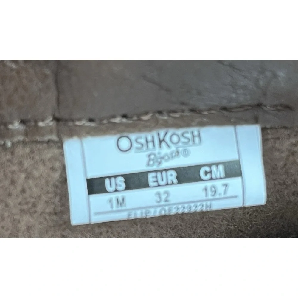 OshKosh B'gosh Youth Girls Size 1 Flip Ankle Boots in Chocolate NEW